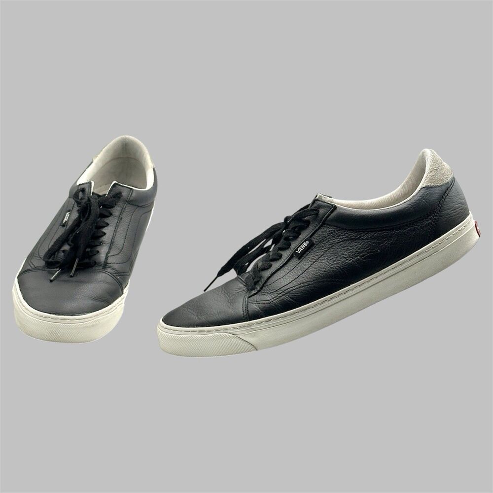 Sneakers Vans Old Skool Lux Black Leather Men’s Size 13 Shoes Skateboarding